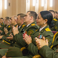 Торжественное собрание в честь 83-летия 74-го отдельного полка связи