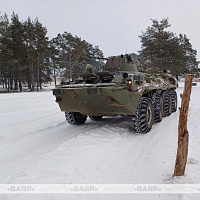 Сбор с водителями бронетранспортеров в 6 омбр