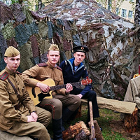 Военнослужащие 72 ОУЦ приняли участие в мероприятиях, посвящённых 81-й годовщине Победы