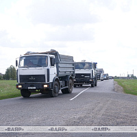 Белорусские военные продолжают помогать аграриям на полях Гомельщины