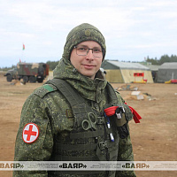 На полигоне Лепельский с военнообязанными проводятся занятия по тактической медицине