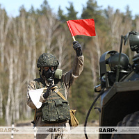 В 8-й бригаде радиационной, химической и биологической защиты проходит командно-штабное учение
