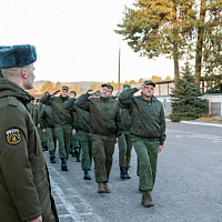 В 557 ибр чествовали военнослужащих, выслуживших установленные сроки срочной военной службы