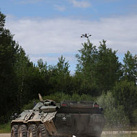 На полигоне Лосвидо проводятся тренировки расчётов беспилотных авиационных комплексов