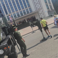 Связисты на праздничных площадках Минска