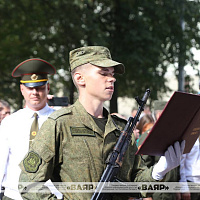 Принятие Военной присяги курсантами-первокурсниками военно-технического факультета в БНТУ