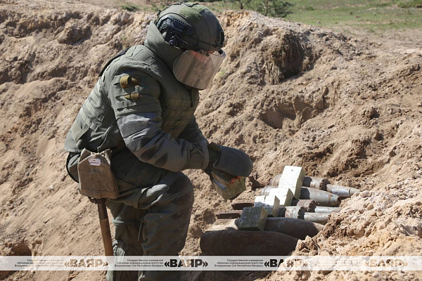 На территории бывшего военного городка Павловка выполняются задачи по сплошной очистке местности