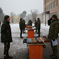 В МВК прошёл торжественный ритуал вручения оружия военнослужащим срочной военной службы