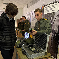 Школьники посетили военный факультет в БГУ