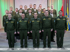 На военном факультете в Белорусской государственной академии авиации прошёл выпуск