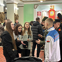 В Минском суворовском военном училище прошел день открытых дверей