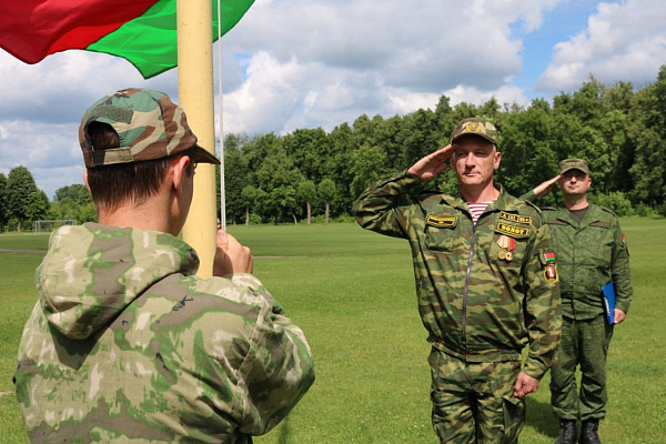 Торжественное открытие палаточных лагерей военно-патриотической направленности в Жодино