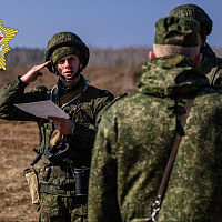 Практические занятия на полигоне с курсантами Военной академии Беларуси