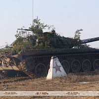 Ротное тактическое учение с боевой стрельбой с одним из танковых подразделений 120 омбр