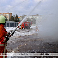 В Минске прошли пожарно-тактические учения