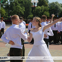 Торжественный выпуск офицеров военного факультета в ГрГУ имени Я. Купалы