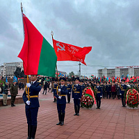 Торжественное шествие, посвященное Дню Победы, в Витебске