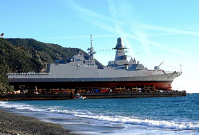 На верфи Fincantieri спущен на воду 9-й фрегат класса FREMM для ВМС Италии