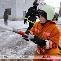 В Минске прошли пожарно-тактические учения