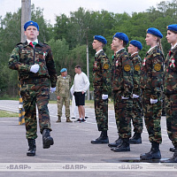 Участники военно-патриотической игры «Зарница» разместились в палаточном лагере на полигоне Брестский