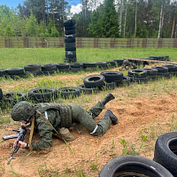 Занятие по тактической подготовке с военнослужащими 377 зрп