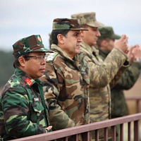 Военные атташе наблюдали за финальным розыгрышем тактического эпизода практических действий войск КШУ