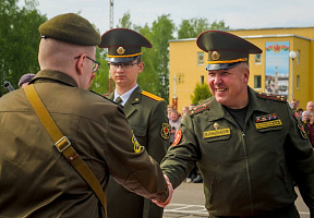 Церемония принятия Военной присяги в Жодино