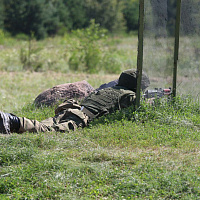 Занятие по огневой подготовке с военнослужащими 11 омбр