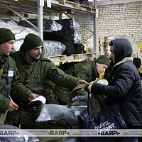 В 19 омбр развёрнут пункт приёма личного состава