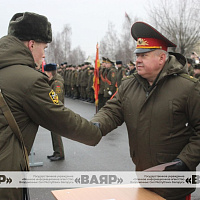 Новобранцы 30-й отдельной железнодорожной бригады приняли Военную присягу