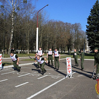 Контрольные занятия по физической подготовке в Гродненском гарнизоне	