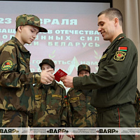 Учащиеся средней школы № 37 г. Минска вступили в ряды военно-патриотического клуба «Доблесть»