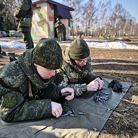 Занятия с курсантами военного факультета в БГАА