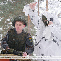 На базе 56-го отдельного полка связи прошла районная акция «К защите Отечества готов!» 