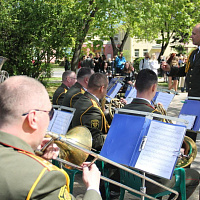 В Советском районе города Минска также активно празднуется День Победы