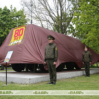 В Гродно состоялось торжественное открытие памятника воинам-связистам
