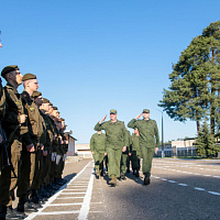 В воинских частях и соединениях Вооружённых Сил чествуют военнослужащих, выслуживших установленные сроки службы