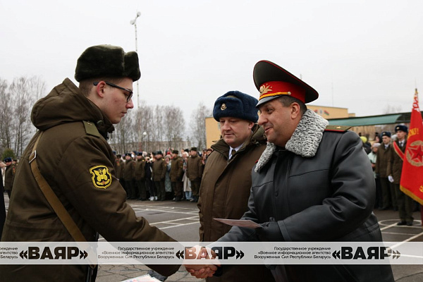 Торжественный ритуал принятия Военной присяги в Жодино