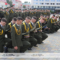 Выпуск офицеров военного факультета в Гродненском государственном университете имени Янки Купалы