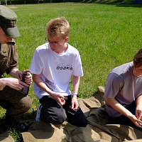 На базе 361 боо (ЦОВУ) прошел учебно-полевой сбор с учащимися 10-х классов
