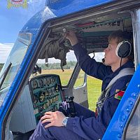 Тренировочные полёты курсантов Военной академии