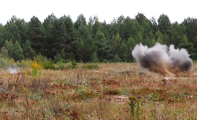 Занятие по инженерной подготовке с военнослужащими 11 омбр