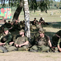 Концерт на полигоне для военнообязанных 11 омбр