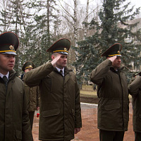 Торжественный митинг по случаю 84-й годовщины со дня образования 120 омбр