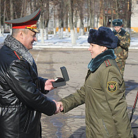 Вручение Боевого Знамени 62-му центральному узлу связи (Министерства обороны Республики Беларусь) (видео)