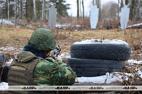 Продолжается учебный сбор с военнообязанными территориальных войск