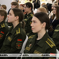 В рамках проекта «Женские лица столицы» состоялась встреча женщин в погонах с молодёжью, минчанами и гостями столицы