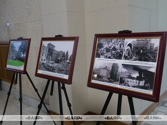 Открытие выставки Национального архива Республики Беларусь, посвященной 101-й годовщине со дня образования ЦДО