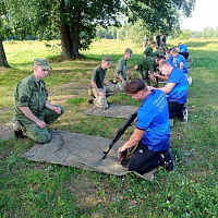 Один из районных этапов военно-прикладной игры «Прорыв» – «Вместе к победе!» 