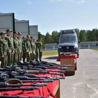 Ритуал вручения  оружия и закрепления техники